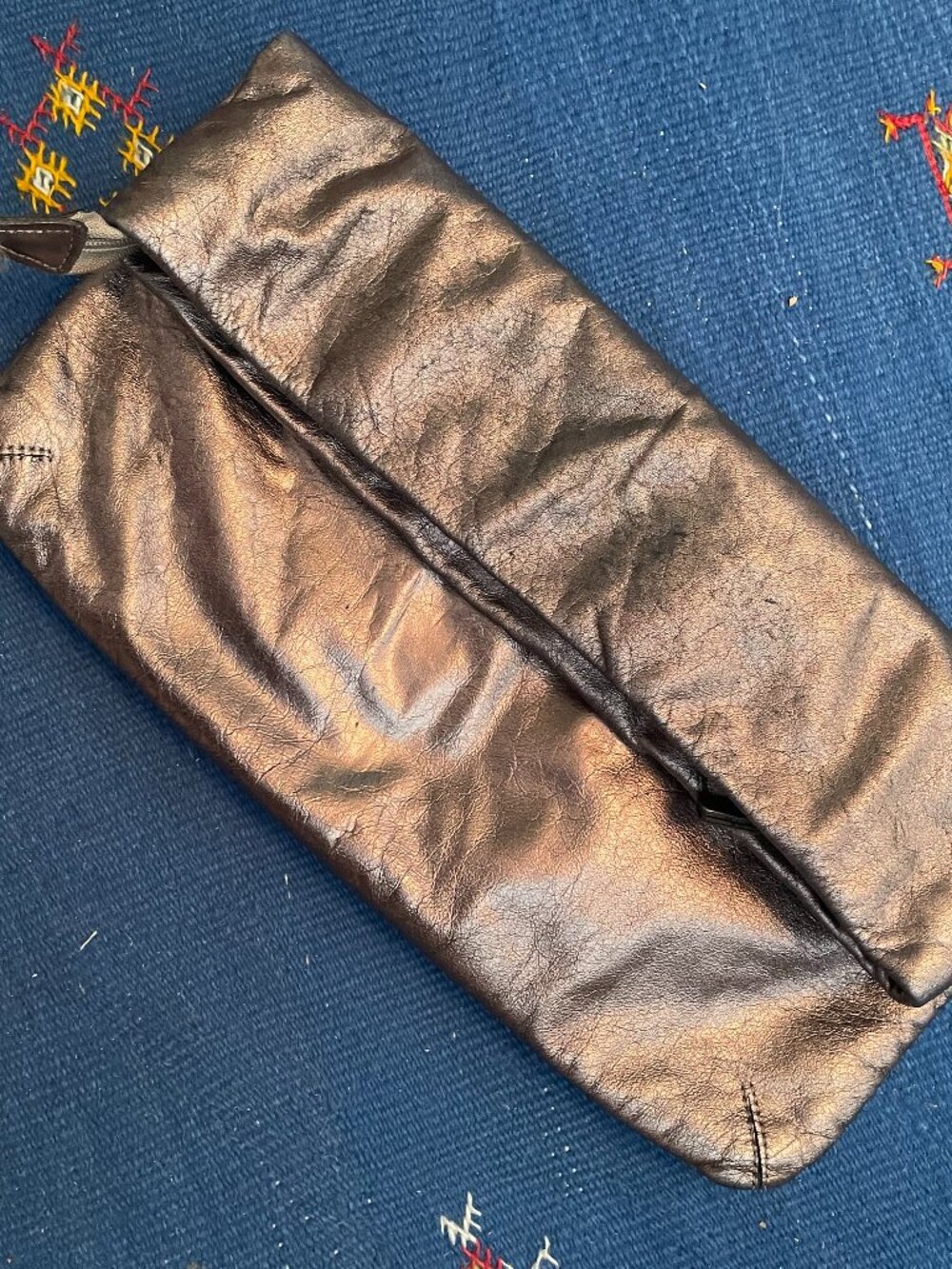 Foldable Bronze Clutch